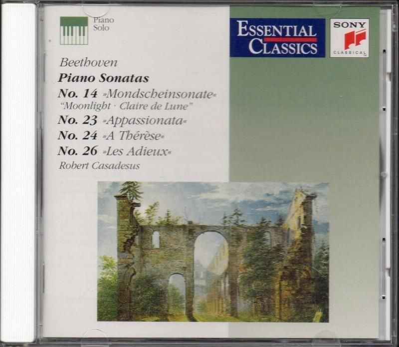 メイン画像:ベートーヴェン:ピアノ・ソナタ第14, 23, 24, 26番 カサドシュ(p) (SBK46345)ジャケット写真 メイン画像:ベートーヴェン:ピアノ・ソナタ第14, 23, 24, 26番 カサドシュ(p) (SBK46345)ジャケット写真