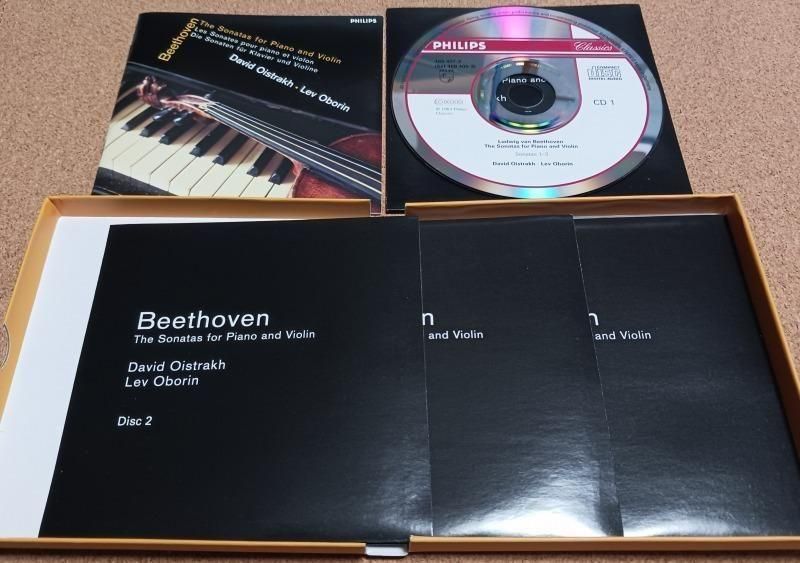 サブ画像2:ベートーヴェン:vnソナタ全集 オイストラフ(vn) オボーリン(p) (PHILIPS・4CD)ジャケット写真 サブ画像2:ベートーヴェン:vnソナタ全集 オイストラフ(vn) オボーリン(p) (PHILIPS・4CD)ジャケット写真
