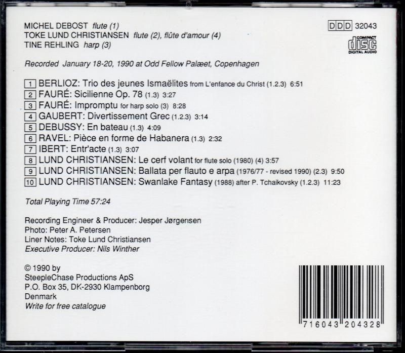 サブ画像1:デボスト, クリスチャンセン(fl) レーリング(hp) 小品集 (KONTRAPUNKT)ジャケット写真 サブ画像1:デボスト, クリスチャンセン(fl) レーリング(hp) 小品集 (KONTRAPUNKT)ジャケット写真