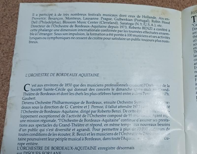 サブ画像2:ビゼー:ローマ,ラロ:ノルウェー狂詩曲 他 ベンツィ=ボルドー・アキテーヌo (UCD16564)ジャケット写真 サブ画像2:ビゼー:ローマ,ラロ:ノルウェー狂詩曲 他 ベンツィ=ボルドー・アキテーヌo (UCD16564)ジャケット写真