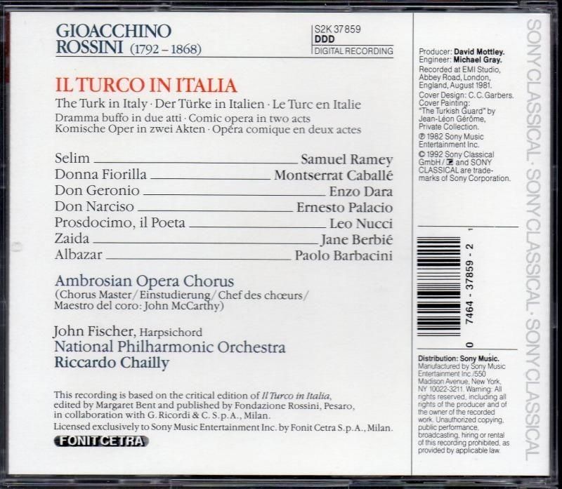 サブ画像1:ロッシーニ:イタリアのトルコ人 シャイー=NatPO; カバリエ(S) レイミー(Bs) 他 (S2K37859・2CD)※紙箱欠落ジャケット写真 サブ画像1:ロッシーニ:イタリアのトルコ人 シャイー=NatPO; カバリエ(S) レイミー(Bs) 他 (S2K37859・2CD)※紙箱欠落ジャケット写真