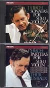 バッハ:無伴奏ヴァイオリン・ソナタとパルティータ全曲 グリュミオー(vn) (PHCP599, 600・バラ2枚セット)