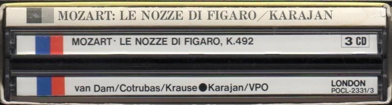 サブ画像2:▽モーツァルト:フィガロの結婚 カラヤン=WP; コトルバス(S) 他 (POCL2331・3CD)ジャケット写真 サブ画像2:▽モーツァルト:フィガロの結婚 カラヤン=WP; コトルバス(S) 他 (POCL2331・3CD)ジャケット写真