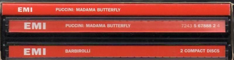 サブ画像2:▽プッチーニ:蝶々夫人 バルビローリ=OTOR; スコット(S) 他 (EMI・2CD)ジャケット写真 サブ画像2:▽プッチーニ:蝶々夫人 バルビローリ=OTOR; スコット(S) 他 (EMI・2CD)ジャケット写真