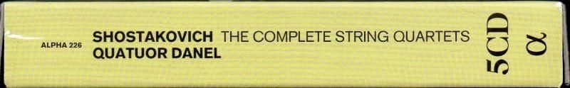サブ画像3:ショスタコーヴィチ:弦楽四重奏曲全集 ダネルQ (ALPHA226・5CD)ジャケット写真 サブ画像3:ショスタコーヴィチ:弦楽四重奏曲全集 ダネルQ (ALPHA226・5CD)ジャケット写真