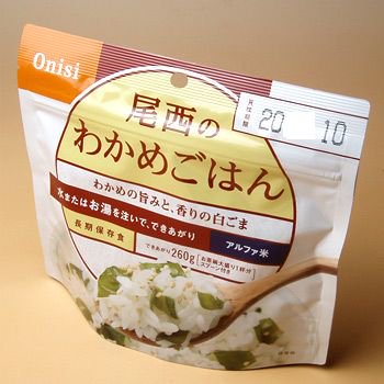 尾西食品アルファ米 尾西のわかめごはん （海外旅行・登山・非常食