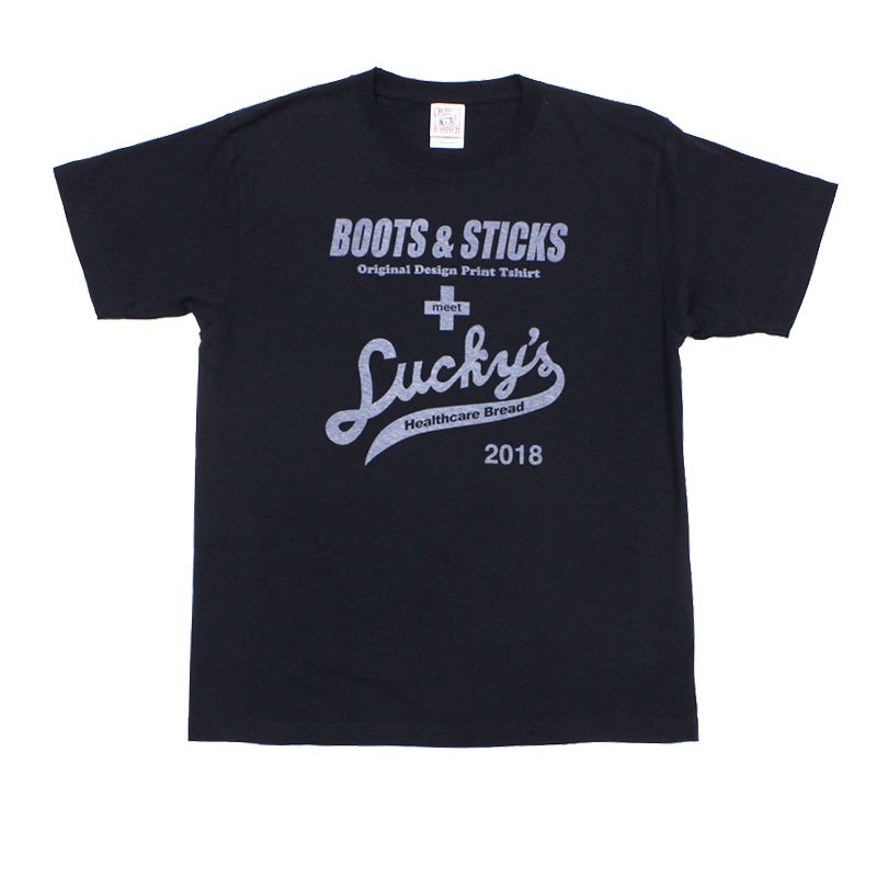【ラッキーズとのコラボTシャツ ネイビー】 - BOOTS＆STICKS