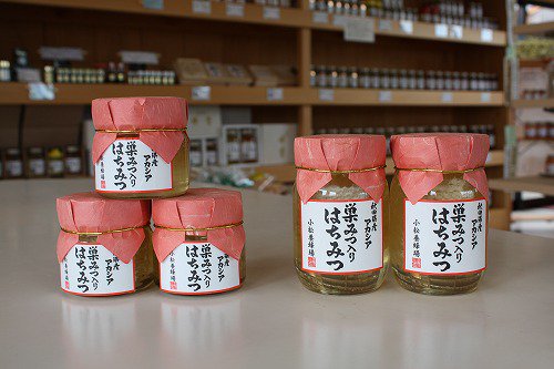 巣みつ入り　アカシア蜂蜜　２５０ｇ - 秋田のはちみつ屋　小松養蜂場