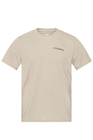 ノローナ フェムンド テック ティーシャツ（Oatmeal） | NORRONA femund tech T-Shirt (M) - ブルーアース  アウトドアセレクトショップ