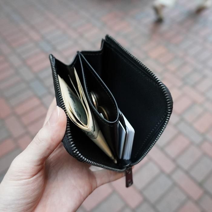 ヌバッククロコダイル顎 L字ファスナー財布
