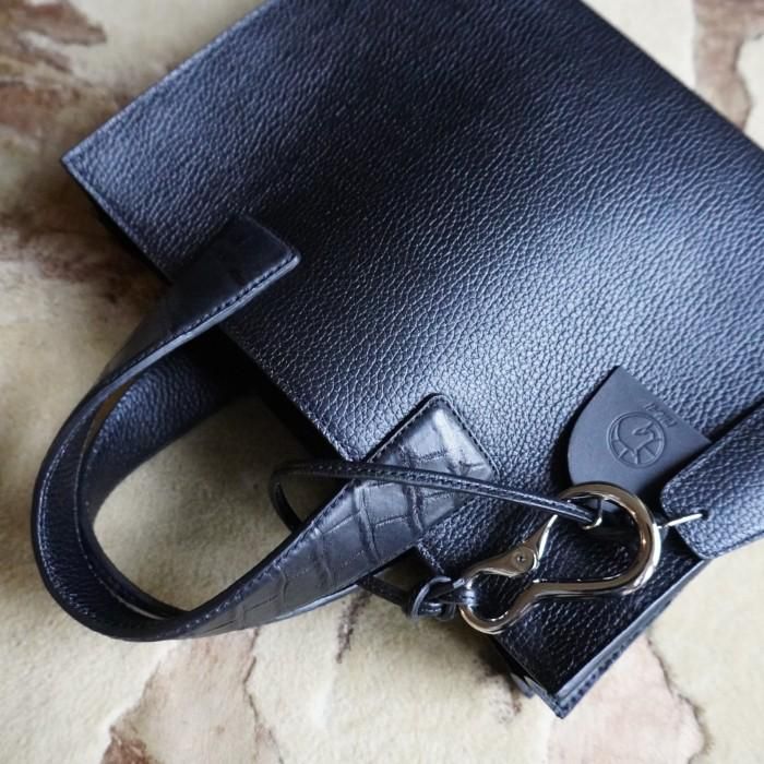 馬車道今井 牛革×クロコダイルトートバッグ 馬車道今井イタリア製牛革