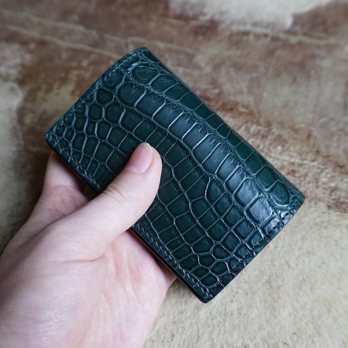 Paul Smith ダークグリーン　レザー 名刺入れ　箱付き ダークグリーン レザー 名刺入れ Paul Smith ダークグリーン