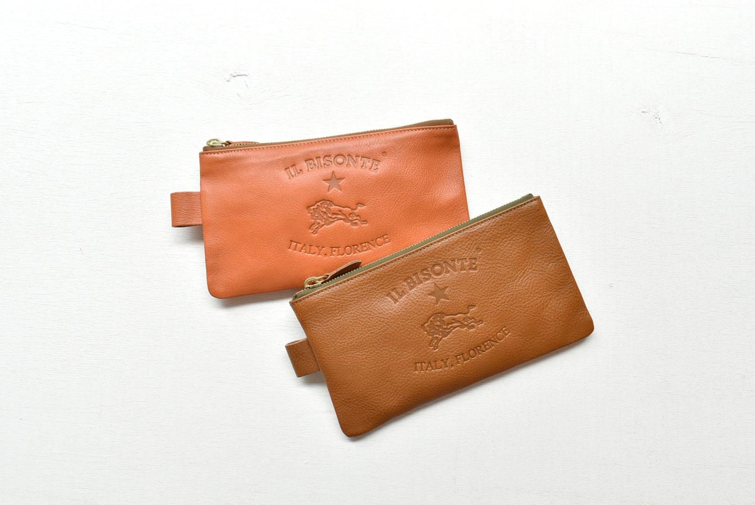 IL BISONTE LEATHER POUCH イルビゾンテ レザーポーチ - 財布