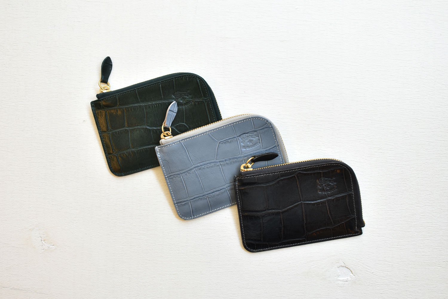 イルビゾンテ 財布 黒 コンパクト 二つ折り - 財布
