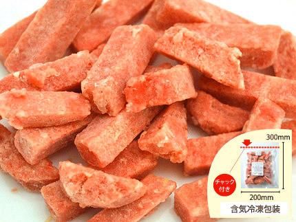 冷凍】無薬飼育鶏骨ごとすり身 切り落とし 500g - 犬猫の手作りご飯