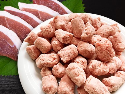 犬猫の手作りご飯におすすめの生肉「【冷凍】鴨肉荒挽きパラパラミンチ 120g」