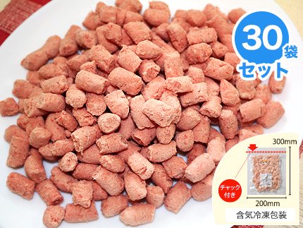 【冷凍】30袋セット　無薬飼育鶏骨ごとすり身パラパラミンチ 300g　- 犬猫の手作りご飯食材・国産・無添加ペットフード・生肉の通販ショップ -  さかい企画の【プライムケイズ】