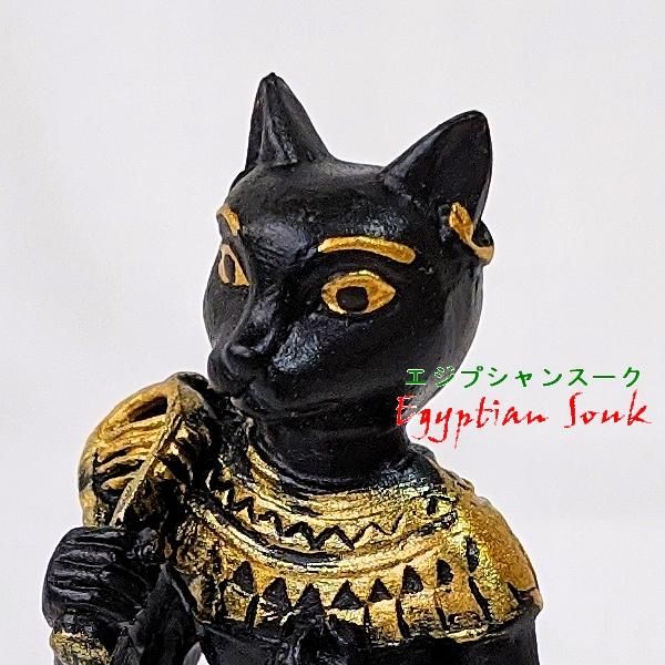 ミニ・エジプト神バステト 猫頭人姿立像 フィギュア置物レプリカ像【宅急便のみ】 - エジプシャンスーク｜エジプト お土産 グッズ 雑貨  アクセサリー・エジスク