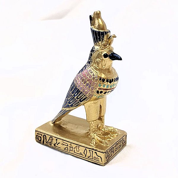 40㎝ ホルス神の像 古代エジプト神話彫刻宝物風オブジェブロンズ像隼