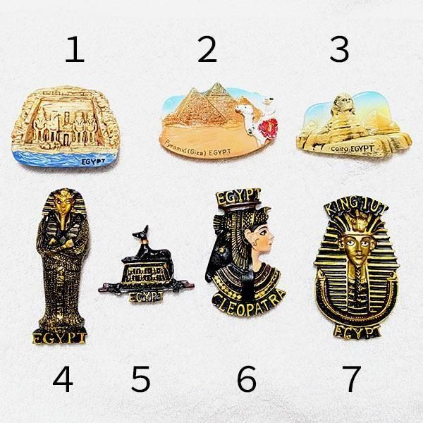 エジプトのお土産 帰ってきた エジプト立体 マグネット【メール便OK】 - エジプシャン