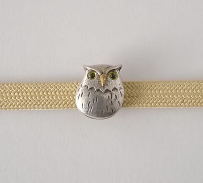 フクロウと鼠』 根付 （提げ物 /緒締め /帯留め /Netsuke） 帯留