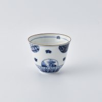 丸紋山水絵煎茶碗(中)