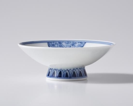 絵瀬戸山水図平盃 きし川陶磁器店 / 山水絵平盃