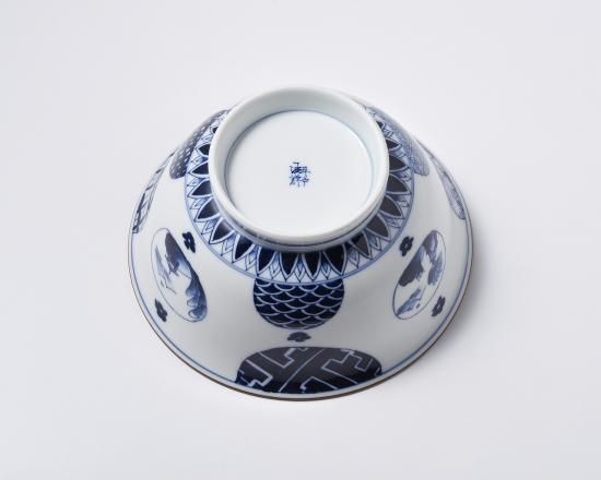 A９９７　平戸焼（三川内焼）　染付　山水紋様　　5枚 A997 平戸焼（三川内焼） 染付 山水紋様 5枚 - メルカリ