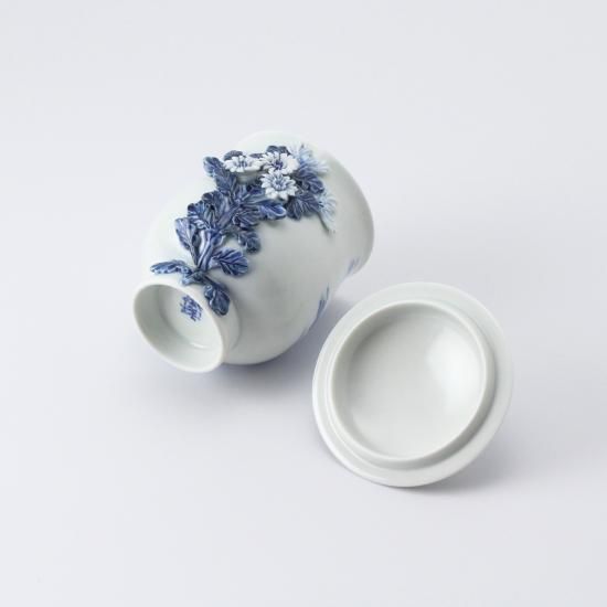 古平戸 菊透かし 四方 筆筒(RC898) 古平戸 菊透かし 四方 筆筒(RC898) - メルカリ