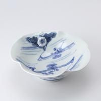 古平戸 貝 青海波紋 水滴 DT355 平戸菊花飾青海波文丸杯 - 三川内焼「平戸洸祥団右ヱ門窯