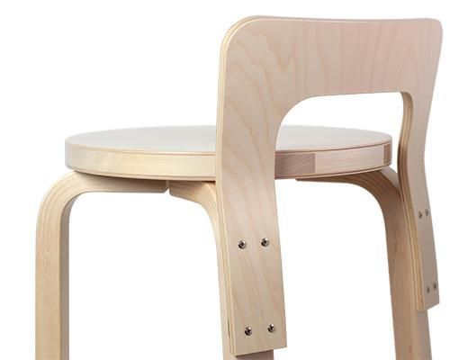 K65 ハイチェア ナチュラルラッカー仕上げ | アルヴァ・アアルト