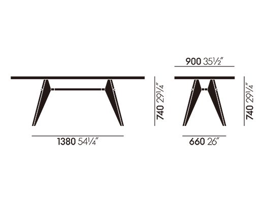 EM テーブル（ナチュラルオーク×ディープブラック） イメージ6