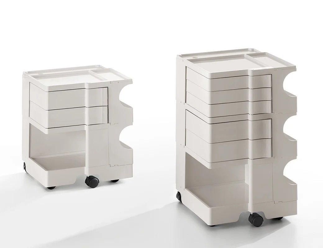 B-LINE ボビーワゴン 3段5トレイ ホワイト ボビーワゴン 3段5トレイの