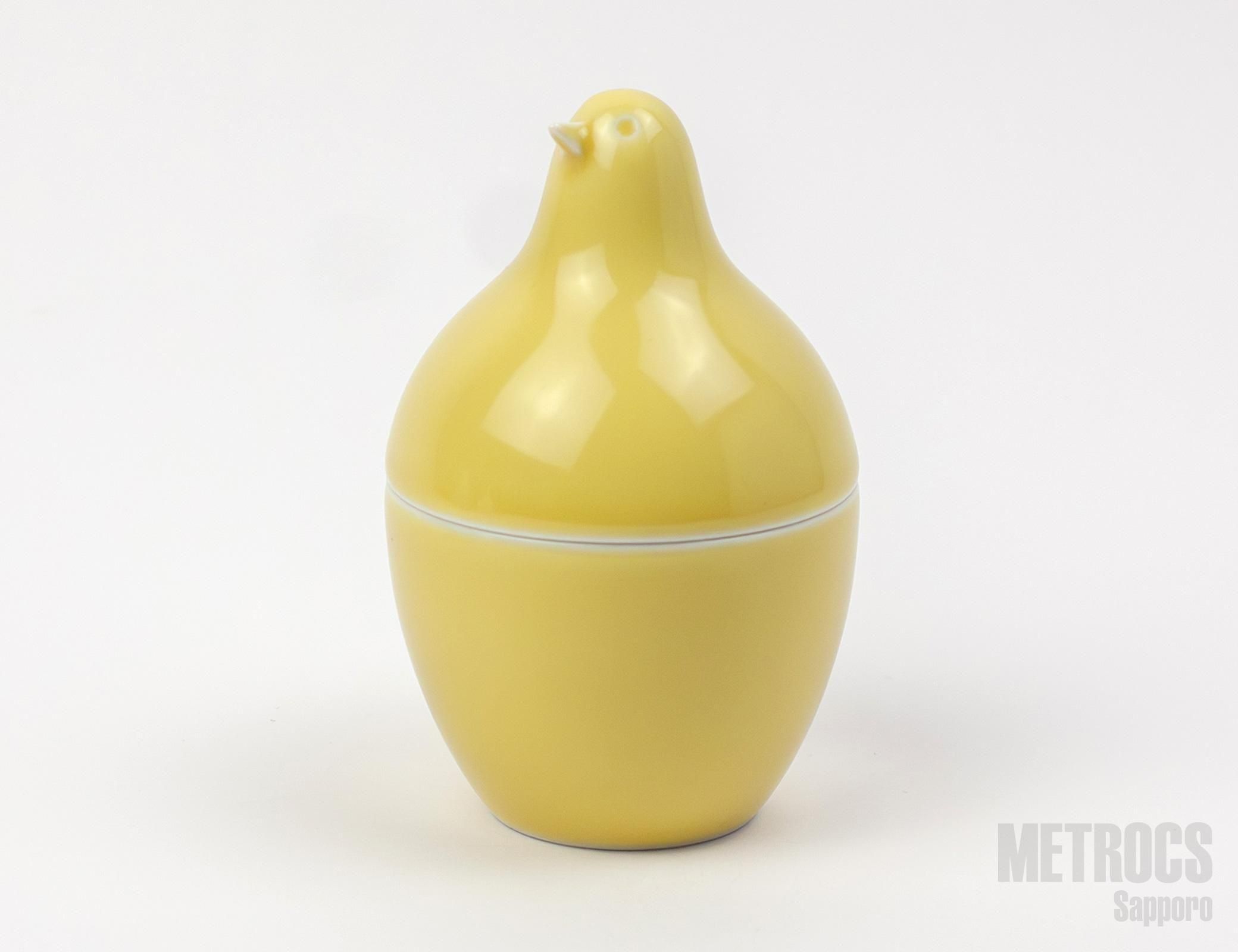 とり型フタ付き ようじ立て ピッコロ(黄マット) イメージ2