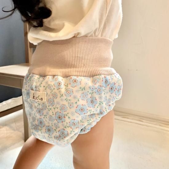 布おむつカバー パンツ型カバー ウォーターフラワーシャワー M