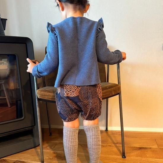 かぼテコ ダリア千輪 かぼちゃパンツ サルテコハーフ- 日本製布