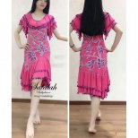ベリーダンス衣装 ミラーヤドレス ピンク＆シルバー ml006 エジプト製即納品