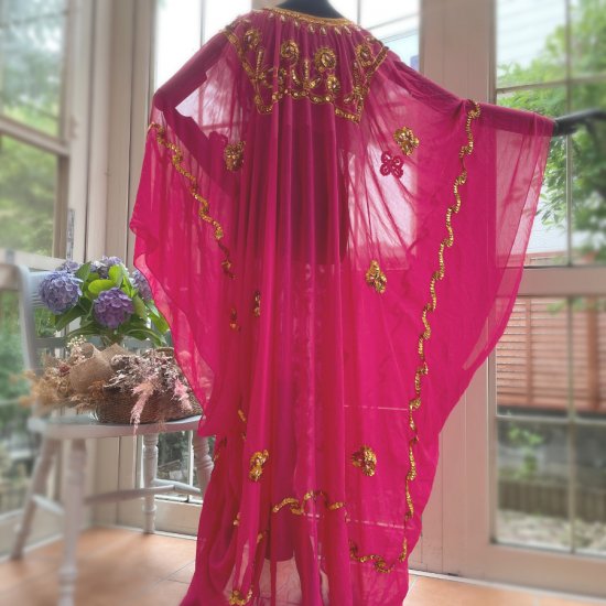 エジプト製 ハリージドレス ピンク - ベリーダンス衣装・レディース 