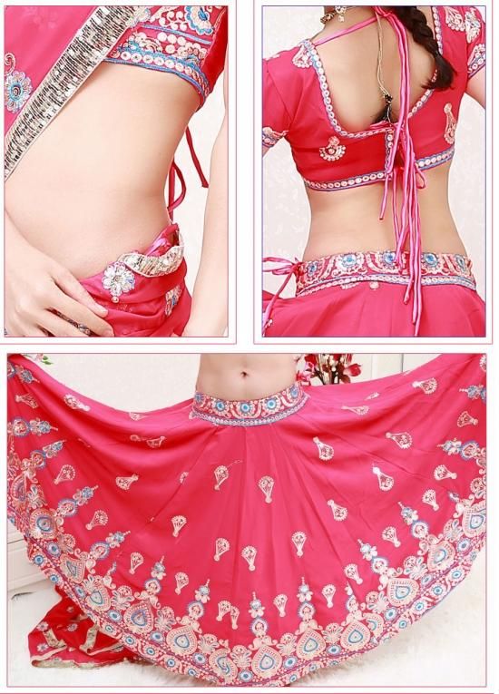 ボリウッドダンス衣装 インド製 全2色 B0158 - ベリーダンス衣装