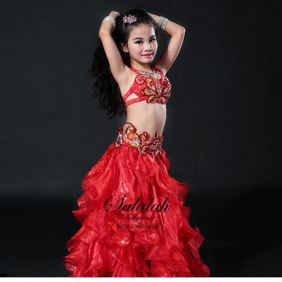 キッズベリーダンス衣装【全4色】kds0703 - ベリーダンス衣装