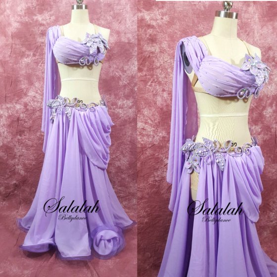 isisyo Designer ベリーダンス衣装 Purple flower md1006 ☆送料無料即納☆ - ベリーダンス衣装 ・レディースファッション【Salalah】