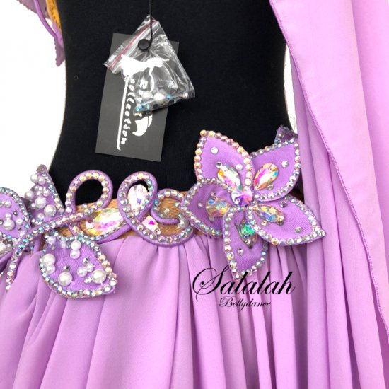 isisyo Designer ベリーダンス衣装 Purple flower md1006 ☆送料無料即納☆ - ベリーダンス衣装 ・レディースファッション【Salalah】