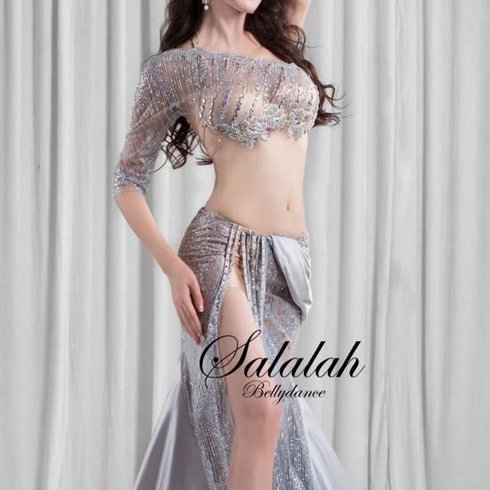 オリエンタルオーダー衣装 シルバー OC1166 - ベリーダンス衣装