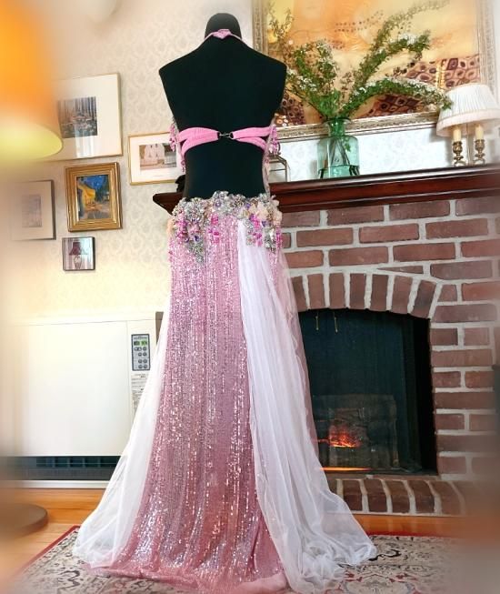 エジプト製 Amrデザイン ピンク＆ホワイト md1906 - ベリー