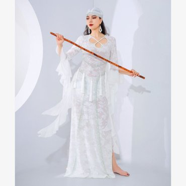 baladi shaabi saidi ドレス  タッセル＆フリルデザイン ヘアスカーフ インナーショートパンツ 3点セット 全3色 lw1921