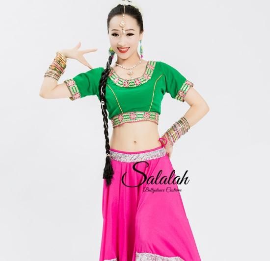 ボリウッドダンス衣装 ボリウッドチョリ 全3色 lw2125 - ベリーダンス衣装・レディース