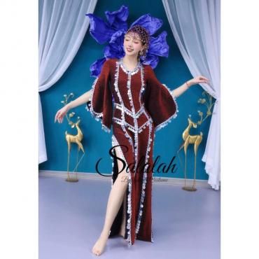 baladi shaabi saidi ドレス ウエストサイドカットフリンジデザイン 全3色 lw2657