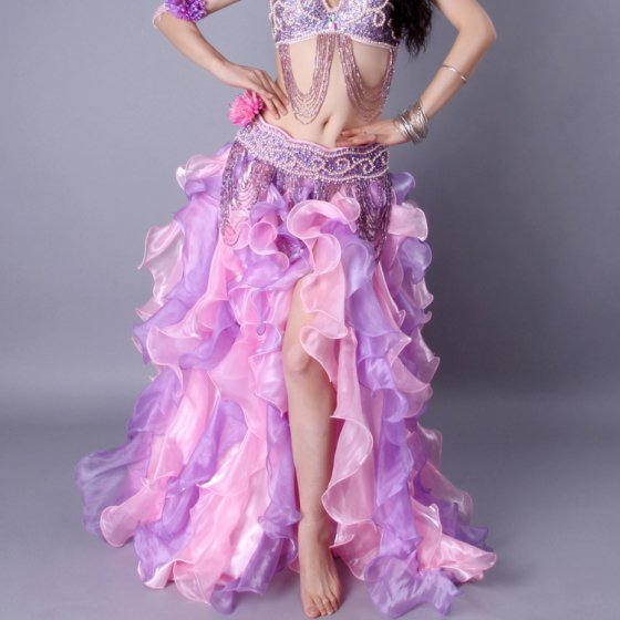 ベリーダンス ピンク♡フリルスカート