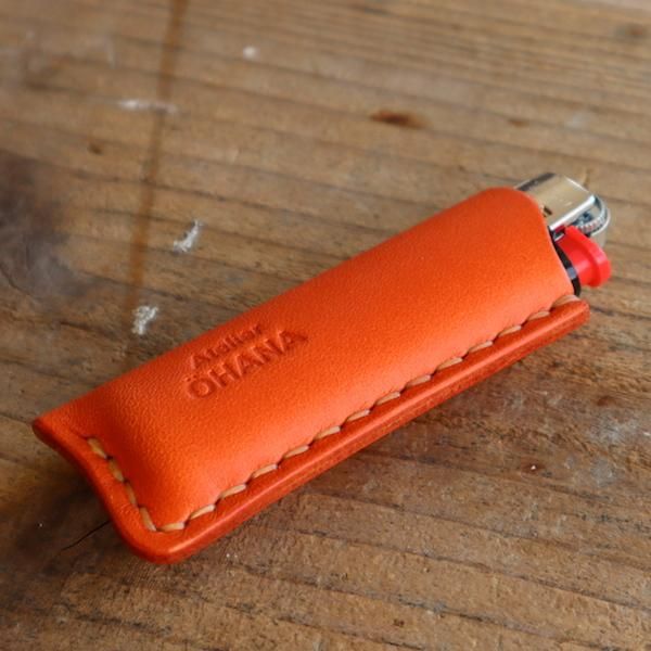 BICライターケース・スリム LC03 ※BICライター1個付き [栃木レザー