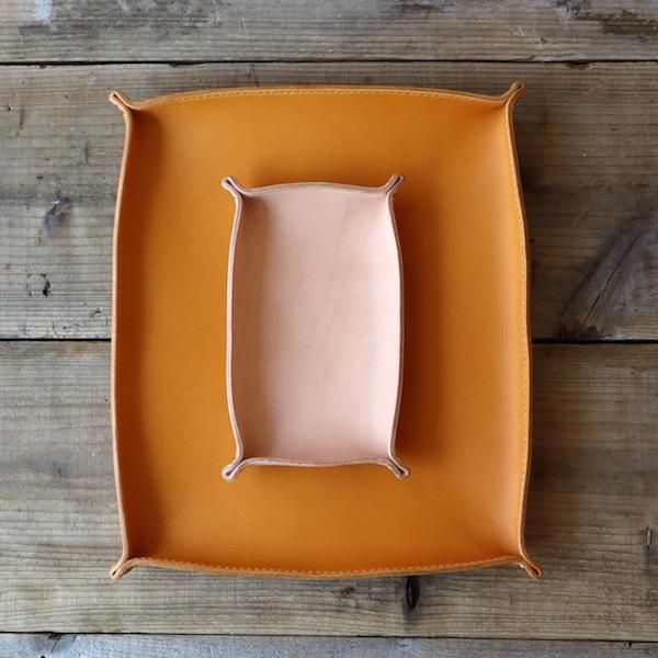 オーダーメイド・レザートレイ TR01 [栃木レザー使用] - 革工房OHANA